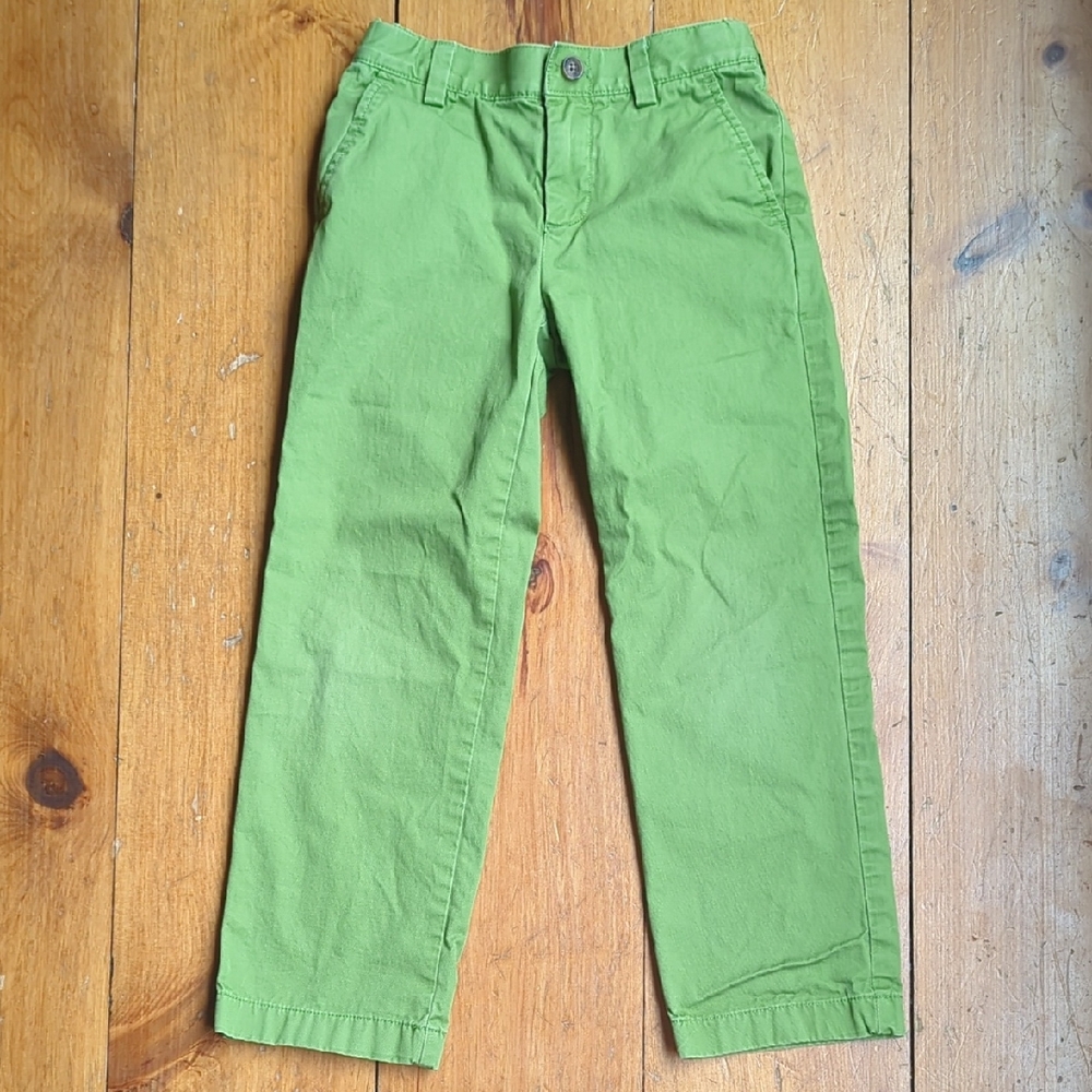 EUC Spring Green Khakis Boy 6